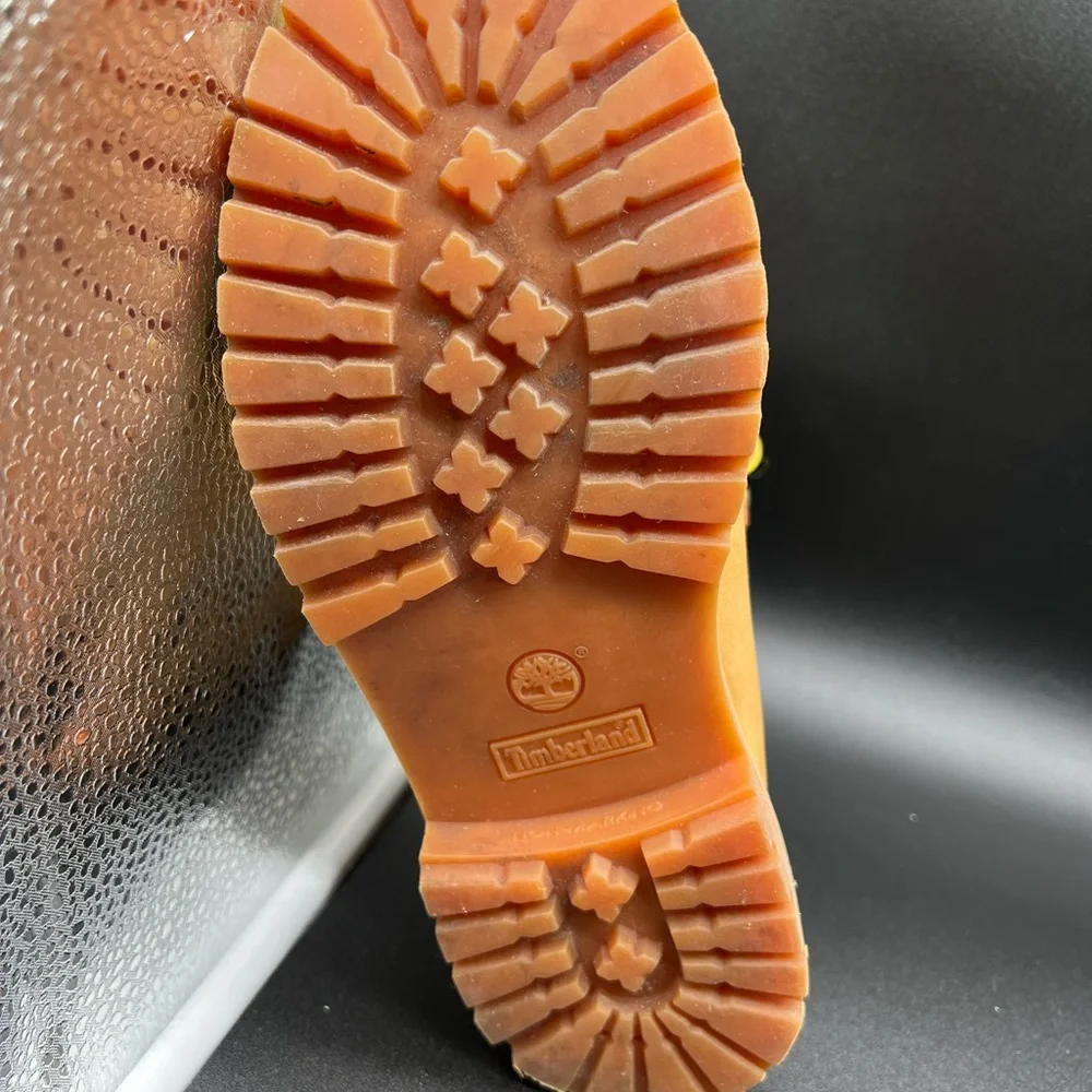 Timberland Premium Wheat Tan Boots Juniors/Kids Size 3.5 M  #12909 - Picture 4 of 11